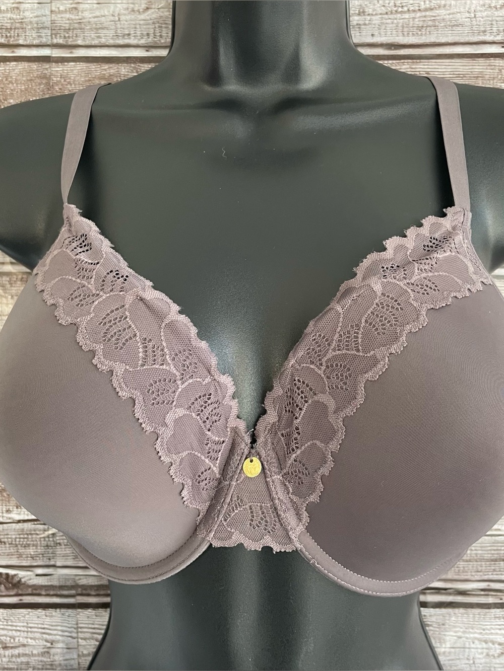 Natori bra hidden glamour full fit contour lace seamless lined 36ddd